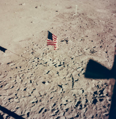 National Aeronautics and Space Administration - Apollo 11 LM on Moon, July 20, 1969