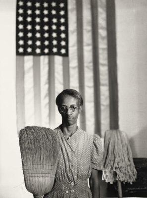 Gordon Parks - Washington, D.C. Government Charwoman (American Gothic), July 1942