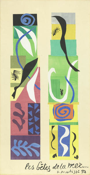 Beasts of the Sea, 1950 by Henri Matisse - Paper Print - National